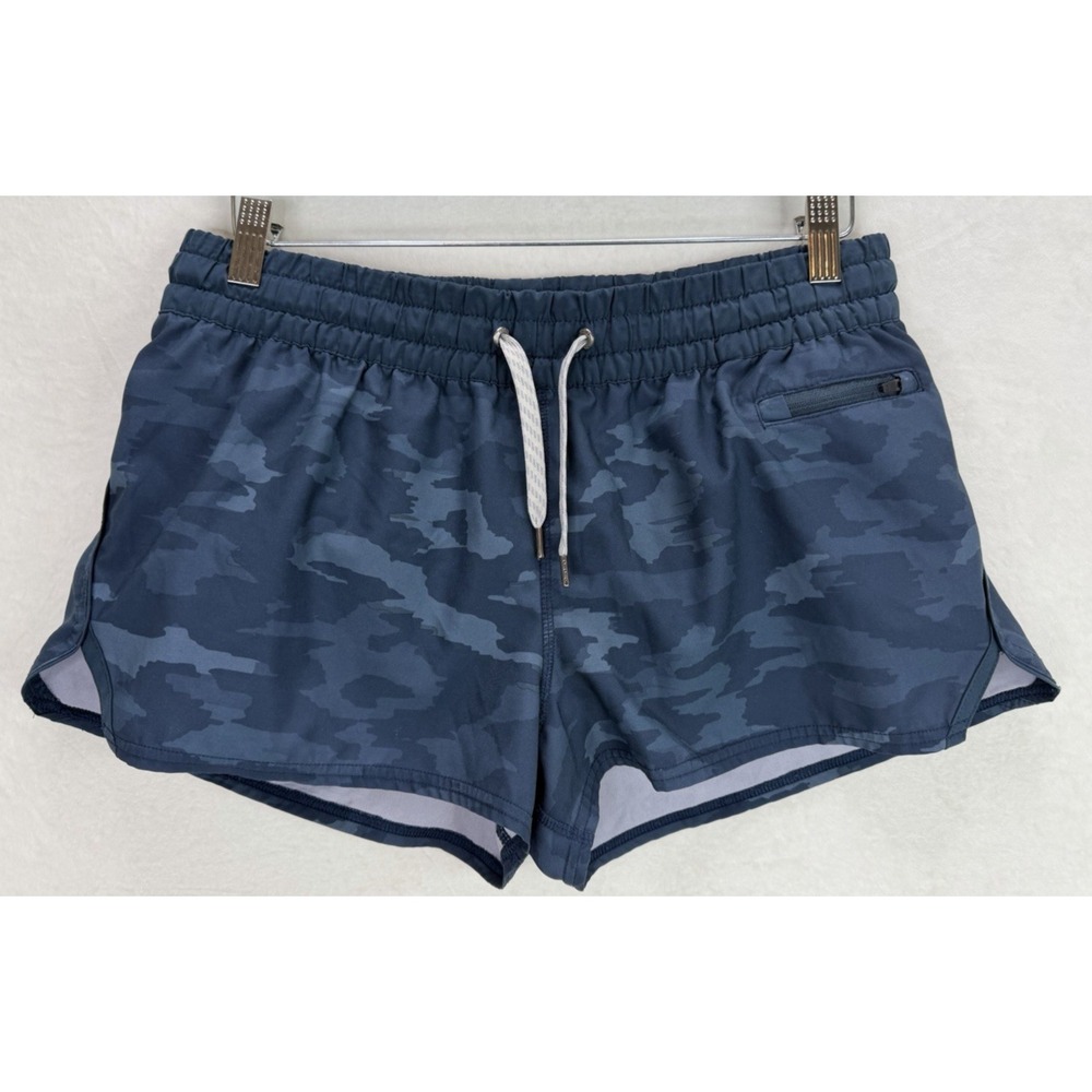Vuori Women's Clementine Camo Print‎ Running Shorts Size Large